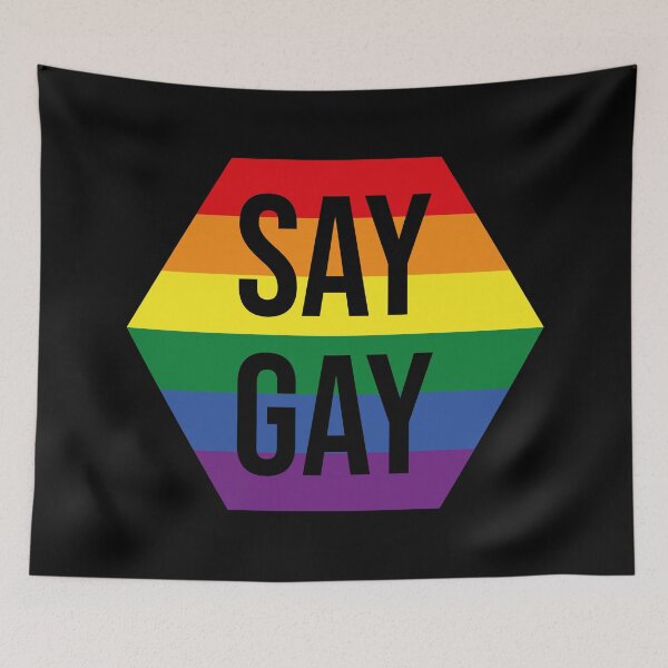 Item preview, Say Gay (Hexagon)  designed and sold by Texterns.