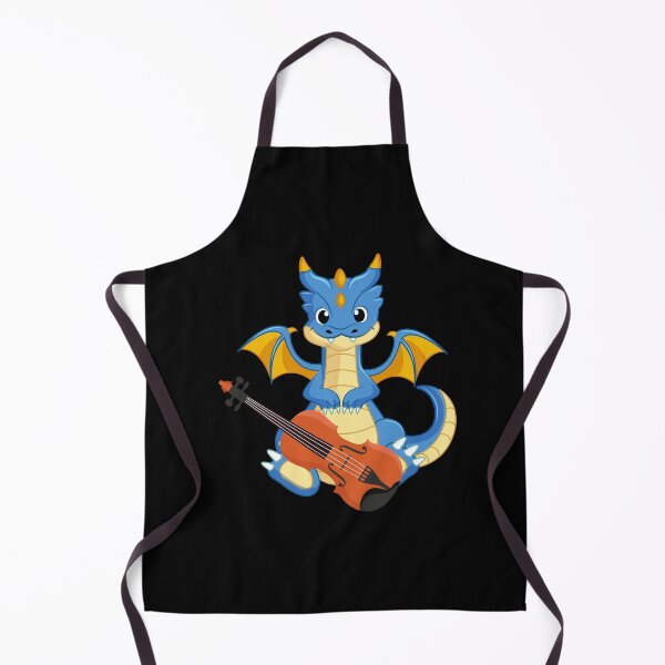 Item preview, Dragon Playing Violin ,Funny Good Dragon Violin Lovers Blue Design designed and sold by pedrored369.