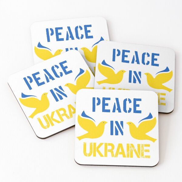 Item preview, Two Doves Fly For Peace In Ukraine - In Ukraine's Flag Colors  designed and sold by webpatty.