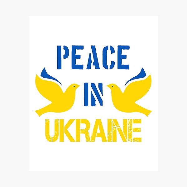 Item preview, Two Doves Fly For Peace In Ukraine - In Ukraine's Flag Colors  designed and sold by webpatty.