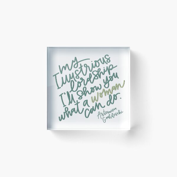 Item preview, Artemisia Gentileschi Feminist Quote designed and sold by LindsayHonor.