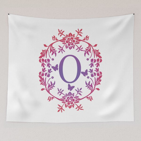 Item preview, Ornamental Letter O, Purple And Red Heart Butterfly, Monogram Initial  Ornament designed and sold by PROMEN Creativity.