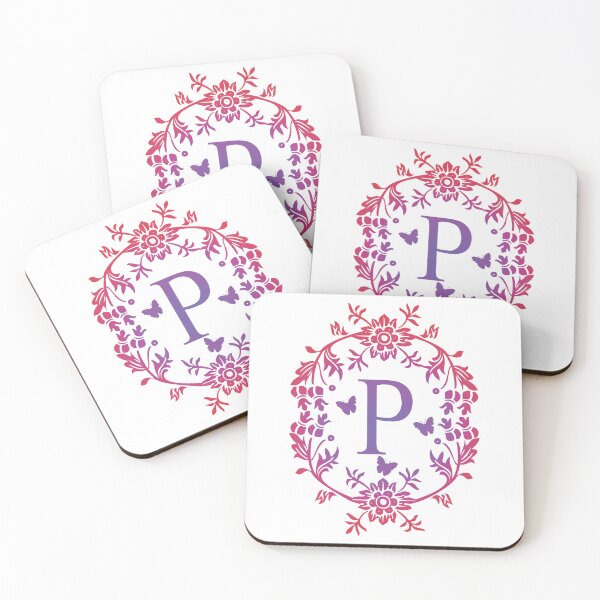 Item preview, Ornamental Letter P, Purple And Red Heart Butterfly, Monogram Initial  Ornament designed and sold by PROMEN Creativity.