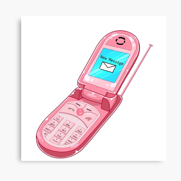 2000s flip phone aesthetic protect me from what I want design | Canvas Print