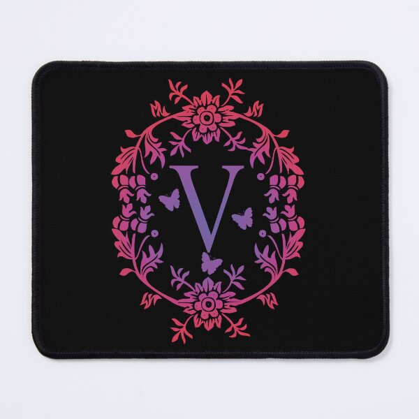 Item preview, Ornamental Letter V, Purple And Red Heart Butterfly, Monogram Initial  Ornament designed and sold by PROMEN Creativity.