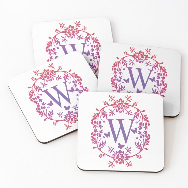 Item preview, Ornamental Letter W, Purple And Red Heart Butterfly, Monogram Initial  Ornament designed and sold by PROMEN Creativity.