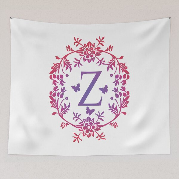 Item preview, Ornamental Letter Z, Purple And Red Heart Butterfly, Monogram Initial  Ornament designed and sold by PROMEN Creativity.