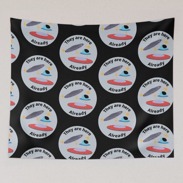 Item preview, They are here already - spaceships, ufos.  designed and sold by RiadMannan.