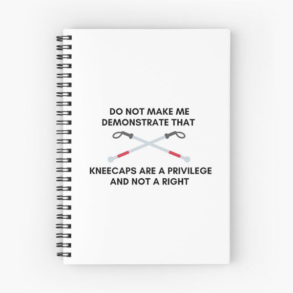Item preview, White Cane Do Not Make Me Demonstrate That Kneecaps Are A Privilege And Not A Right designed and sold by StrangerThanX.