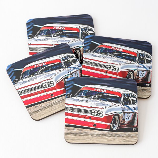 Item preview, Ford Capri Touring Car Racing Poster - Classic Group 2 Legend designed and sold by Road To Track.