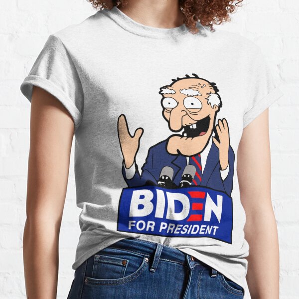 Joe Biden Face Cartoon Biden For President Classic T-Shirt