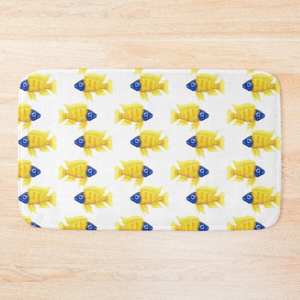 Item preview, Yellow and Blue Sunshine Peacock Cichlid  designed and sold by sheehanstudios.