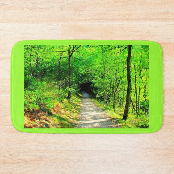 Item preview, Scene near Lago di Fiastra with path, tunnel, vegetation, trunks designed and sold by Kristina Drozd.