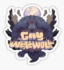 gay werewolf Sticker