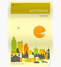 AMSTERDAM TRAVEL POSTER Poster