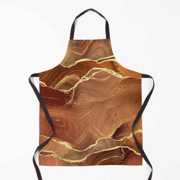 Item preview, Dahlia Orange Agate Stone Watercolor, with copper and bronze shimmer effect designed and sold by Orianah.