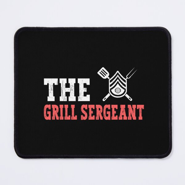 Item preview, The Grill Sergeant | Funny Dad Grandpa BBQ Grill & Smoker design designed and sold by Merchking1.
