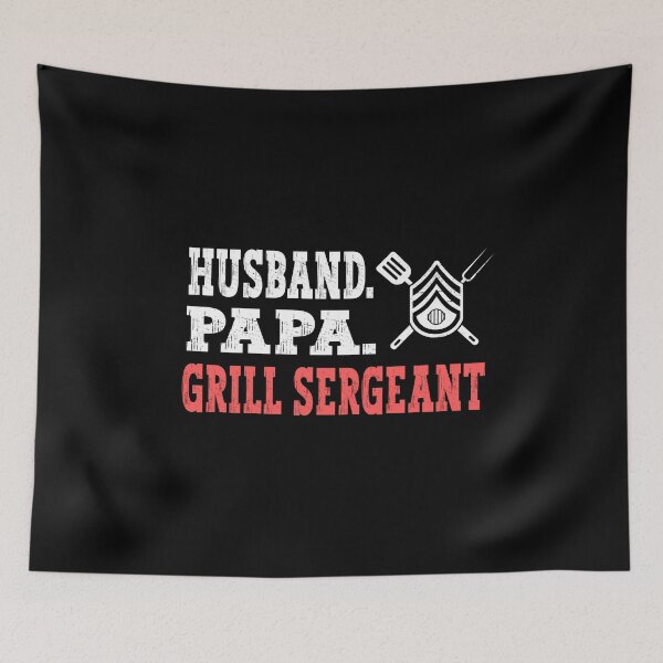 Item preview, Mens Husband Papa Grill Sergeant | Funny Dad Grandpa BBQ Grill design designed and sold by Merchking1.
