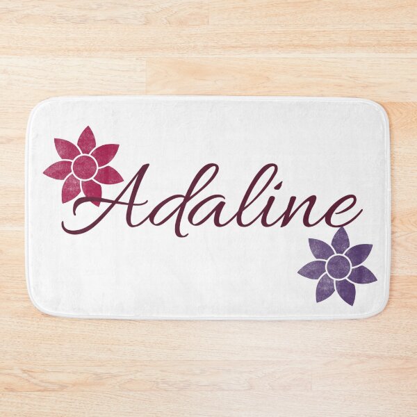 Item preview, Adaline Floral Name Calligraphy Design designed and sold by Cora Gregory.