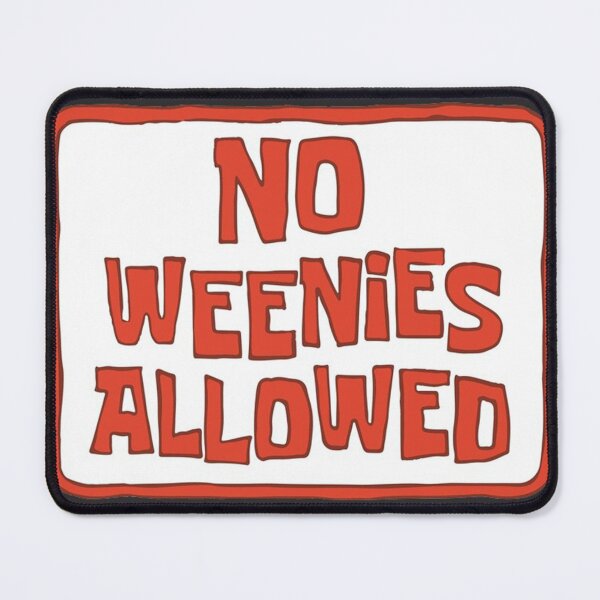 Item preview, No Weenies Allowed Sign Sticker designed and sold by JudithAlber.