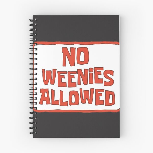 Item preview, No Weenies Allowed Sign Sticker designed and sold by JudithAlber.