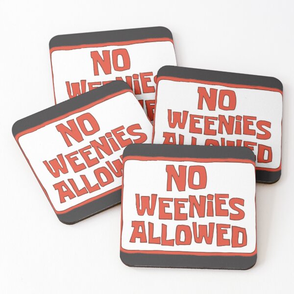 Item preview, No Weenies Allowed Sign Sticker designed and sold by JudithAlber.