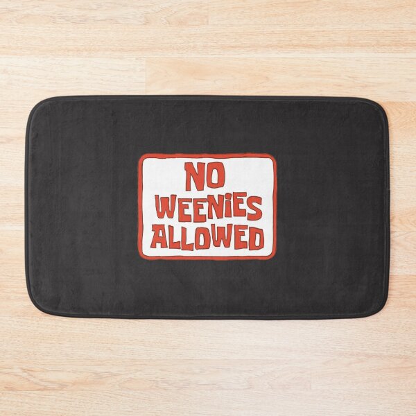 Item preview, No Weenies Allowed Sign Sticker designed and sold by JudithAlber.