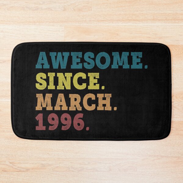 Item preview, Awesome Since March 1996 Retro Vintage 26th Birthday Gift designed and sold by designbychow.