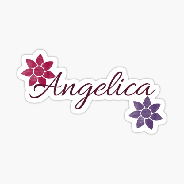 Item preview, Angelica Floral Name Calligraphy Design designed and sold by Cora Gregory.