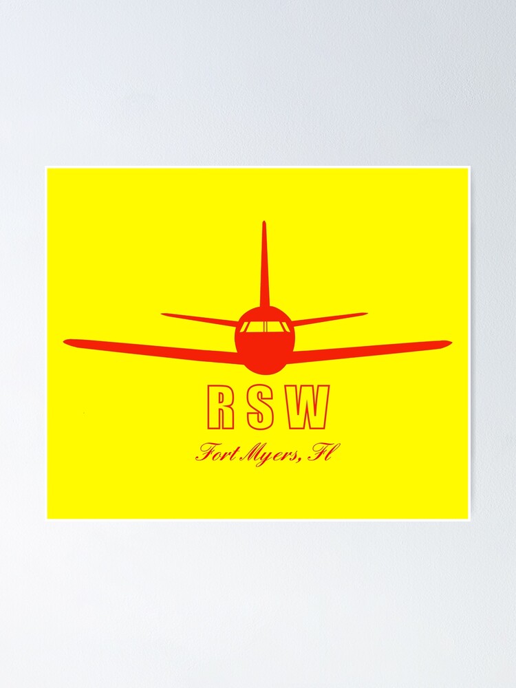 "Fort Myers Florida FL Airport Code RSW" Poster for Sale by