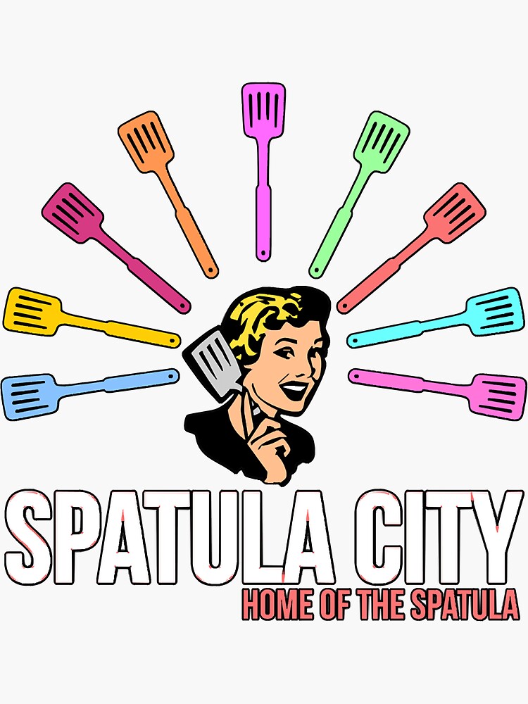 "Spatula City" Sticker by ojxc165 Redbubble