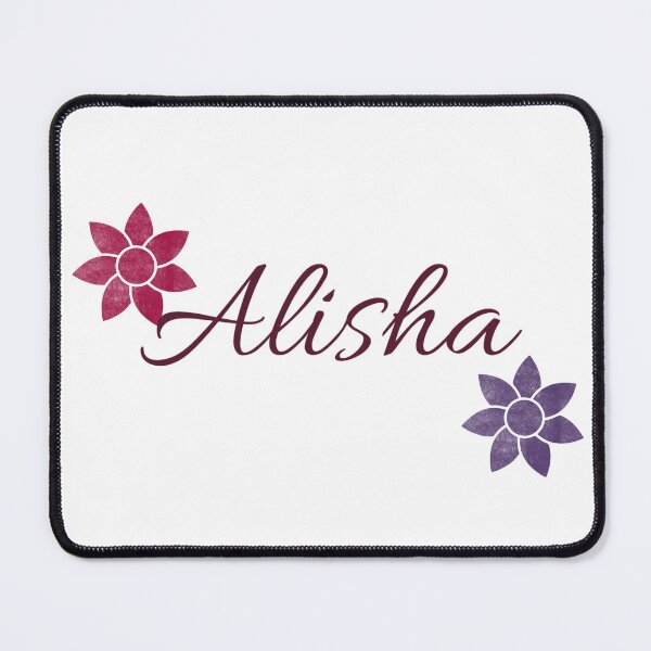 Item preview, Alisha Floral Name Calligraphy Design designed and sold by Cora Gregory.