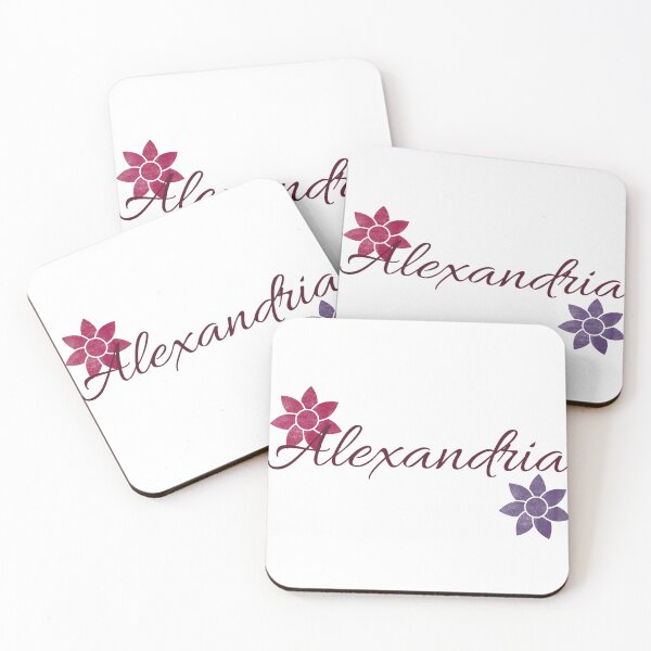 Item preview, Alexandria Floral Name Calligraphy Design designed and sold by Cora Gregory.