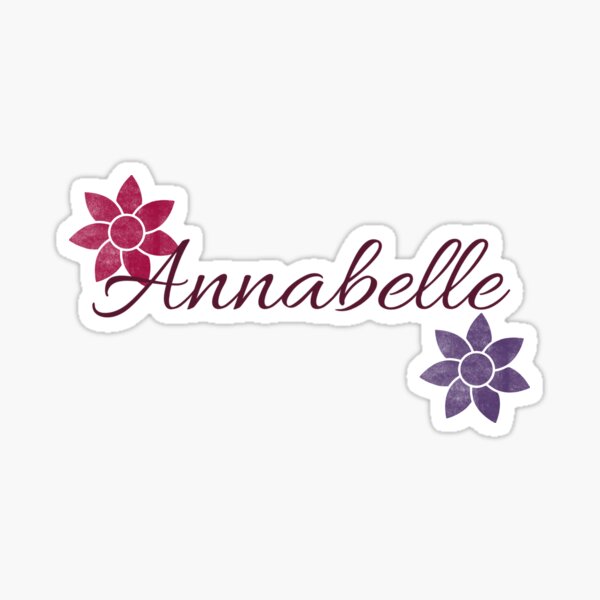 Item preview, Annabelle Floral Name Calligraphy Design designed and sold by Cora Gregory.