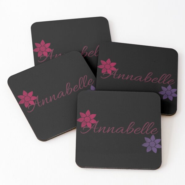 Item preview, Annabelle Floral Name Calligraphy Design Black Version designed and sold by Cora Gregory.
