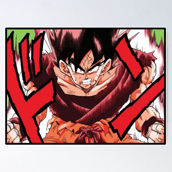 Dragon Ball Poster Adult Goku Kaioken Attack 12inx18in Free Shipping