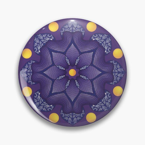 Item preview, Third Eye Chakra Mandala designed and sold by sandmannarts.
