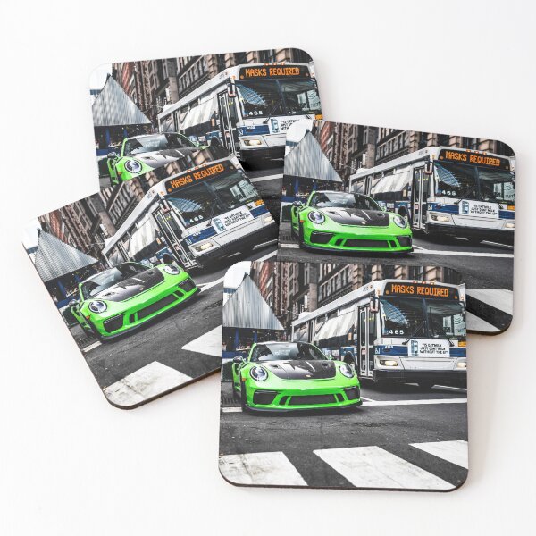 Item preview, Porsche GT3RS In NYC With An MTA Bus designed and sold by Type35Photo.
