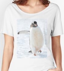 A gentoo penguin out for a stroll..... Women's Relaxed Fit T-Shirt