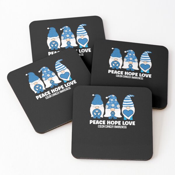 Item preview, Colon Cancer Awareness Support Gnomes With Ribbon Colorectal designed and sold by Dressed For  Duty.