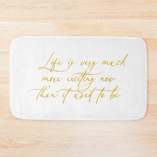 Item preview, The Yellow Wallpaper Quote: Life is very much more exciting designed and sold by rissidesigns.