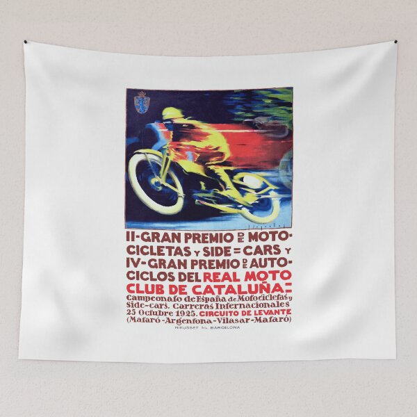 Item preview, 1925 SPAIN Motorcycle Grand Prix Race Poster designed and sold by retrographics.