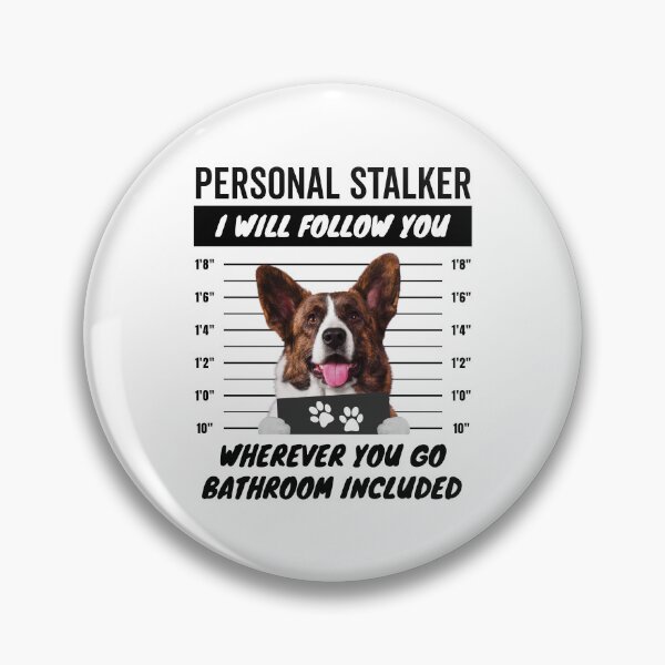Item preview, Personal Stalker Dog – Brindle Cardigan Welsh Corgi designed and sold by More Cute Dogs.