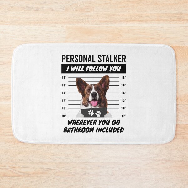 Item preview, Personal Stalker Dog – Brindle Cardigan Welsh Corgi designed and sold by More Cute Dogs.