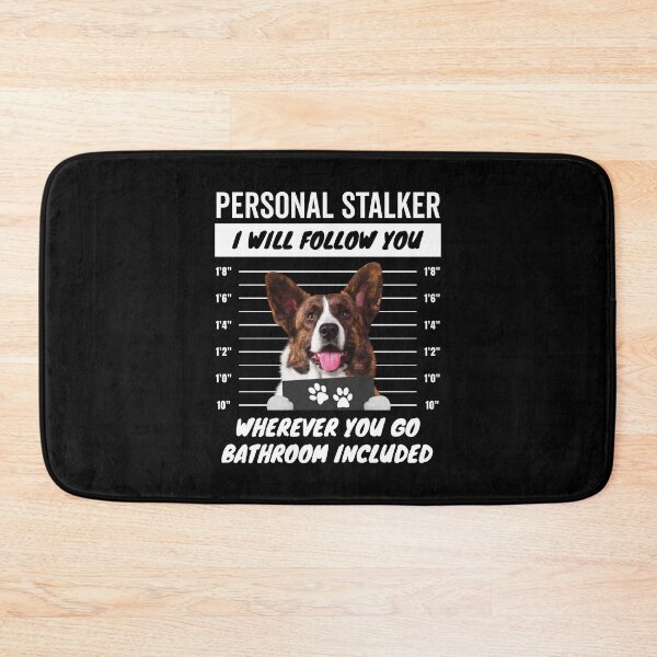 Item preview, Personal Stalker Dog – Brindle Cardigan Welsh Corgi designed and sold by More Cute Dogs.