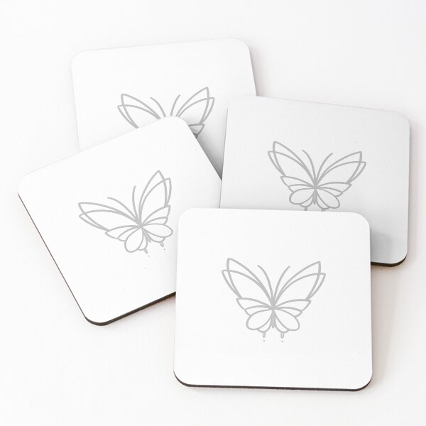 Item preview, Butterfly Simplified Grey designed and sold by D-DoesDoodles.