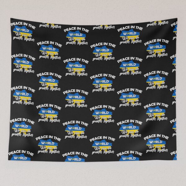 Item preview, Peace In The World-greater together-Support Ukraine gift designed and sold by BRtisticDesigns.