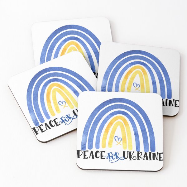Item preview, Peace for Ukraine Rainbow designed and sold by BlueberryHill.