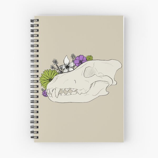Item preview, Genderqueer Flower Wolf Skull designed and sold by FrostedDesigns.