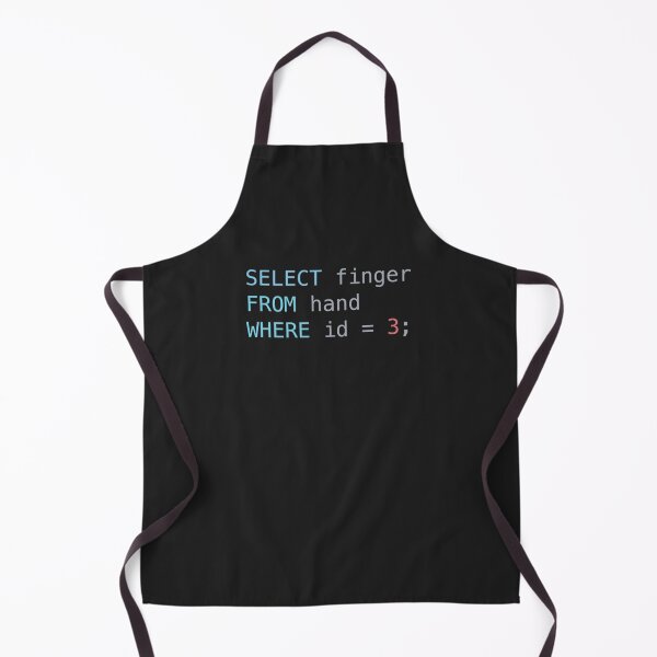 Item preview, SQL Middle Finger Essential T-Shirt designed and sold by AleksandarDavid.